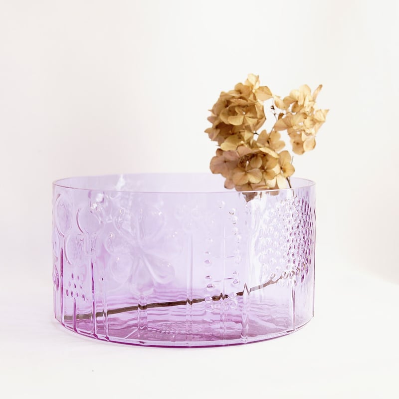 nuutajarvi / FLORA（ ヌータヤルヴィ/フローラ） ボウル 19cm アメジ