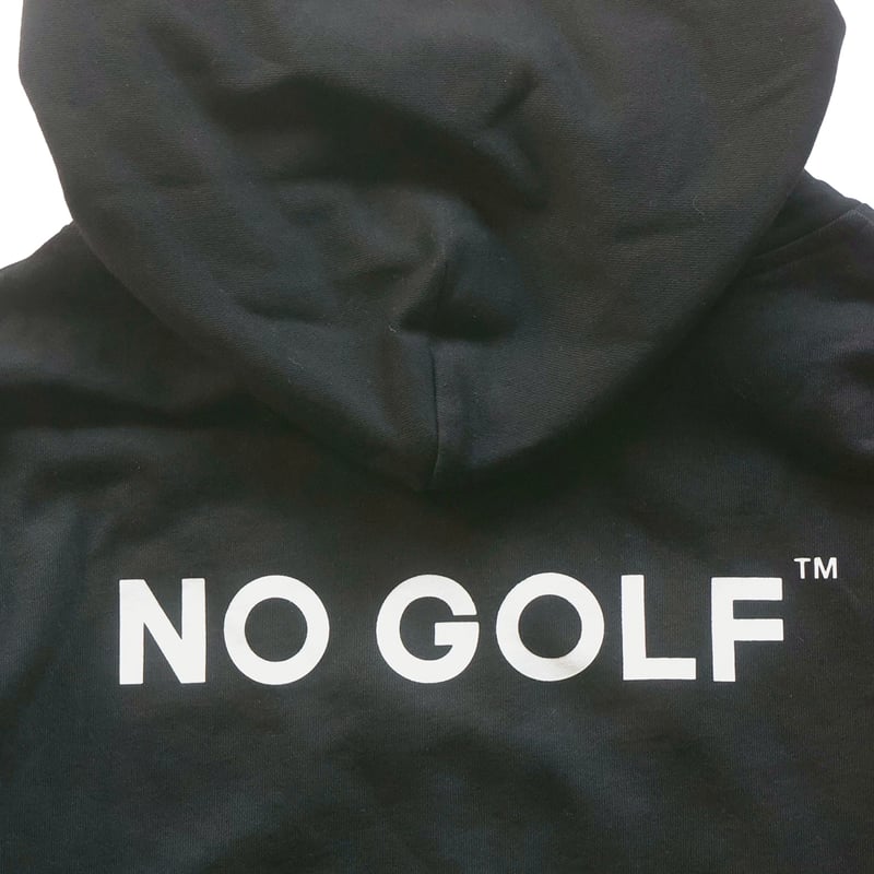 NO GOLF ZIP HOODIE - Black | CLUBHAUS | クラブハウス