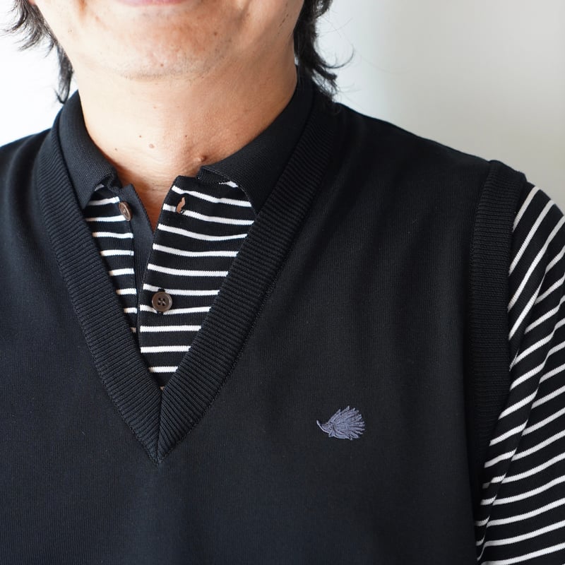 CLUBHAUS Fake layered Vest + Polo '25 - Black/B