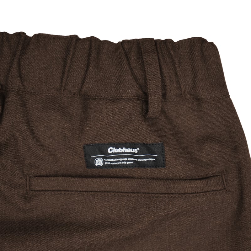 CLUBHAUS Center Press Easy Pants - Brown | CLUB