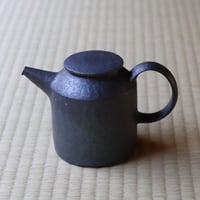 村上躍 白灰化粧ポット | 丹羽茶舗