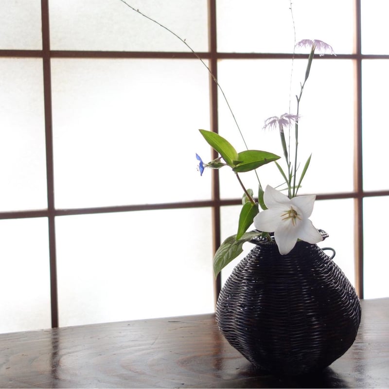 Yoshimichi Yoshida 吉田佳道 竹掛け花入 おぼろ | g's gallery