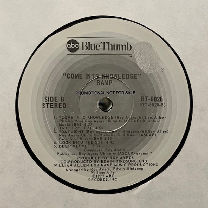 LP / USED ) RAMP / Come Into Knowledge < s