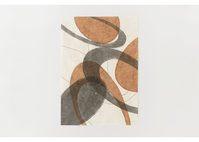 和紙アートポスター「大地の呼吸」迫力のあるA2サイズ（額縁無し