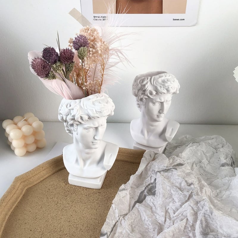 即納】#彫刻モチーフ ブラシスタンド ペン立て 花瓶 オブジェ | 70PARK