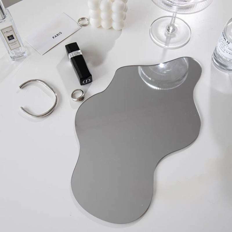 2点セット うねうね ウエーブ アクリル ミラー トレイ | 70PARK