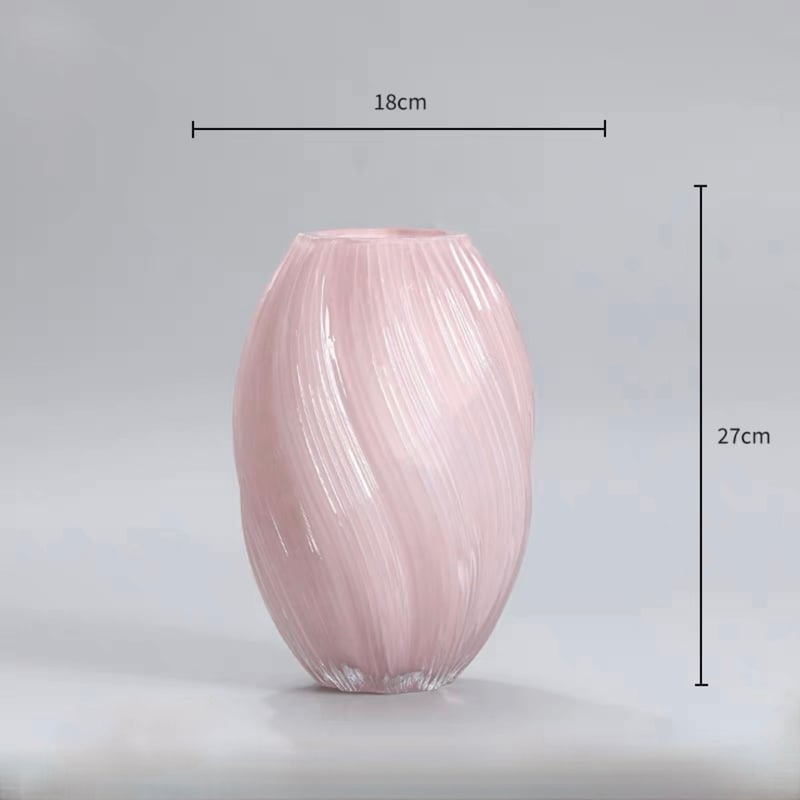 即納】#ツイスト デザイン ガラス フラワーベース 全2色 花瓶 | 70PARK