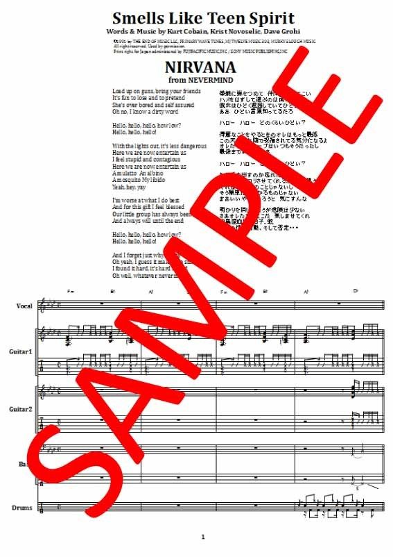 ニルヴァーナ(Nirvana) / スメルズ・ライク・ティーン・スピリット