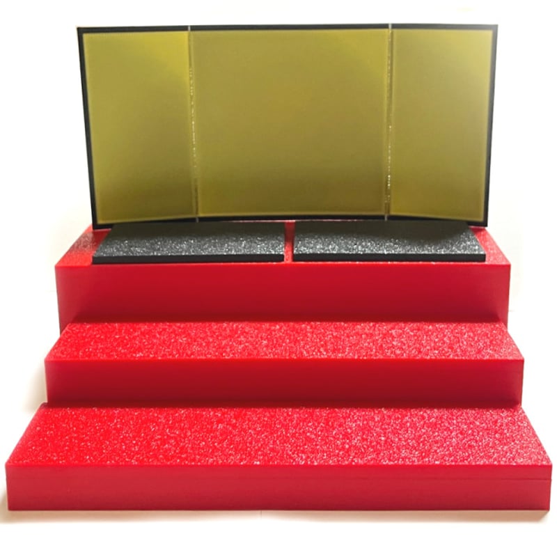 ひな壇3段 座台＆屏風付き ひな祭り飾りセット 数量限定 | 正絹生地