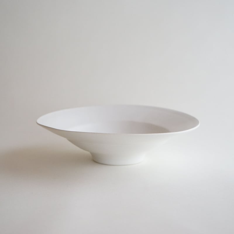 安藤雅信】イタリアリムパスタ皿 S（白マット釉） | ギャルリ百草