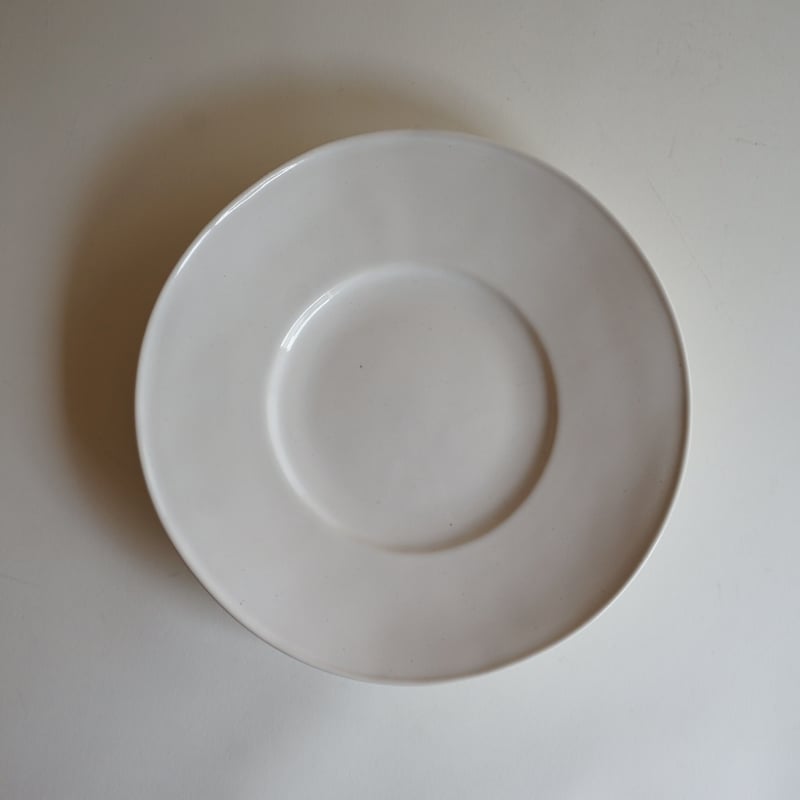 安藤雅信】オランダ皿 L（乳白艶釉） | ギャルリ百草 online store