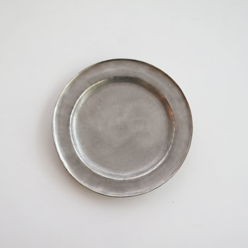 安藤雅信】銀彩黒ピューター写皿 L | ギャルリ百草 online store