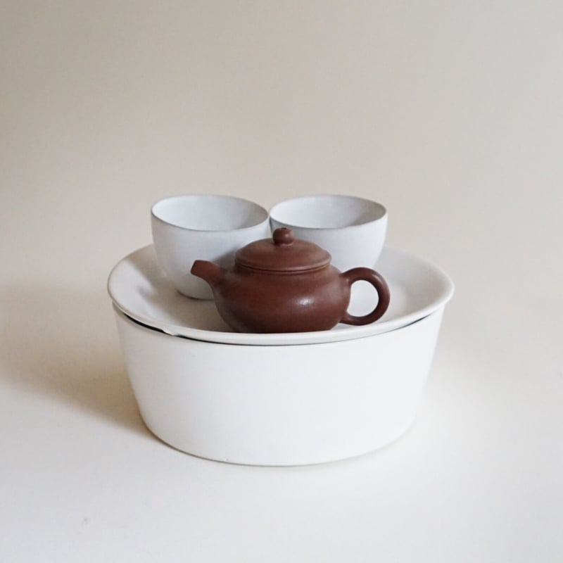 安藤雅信】茶盥 小（白マット釉） | ギャルリ百草 online store