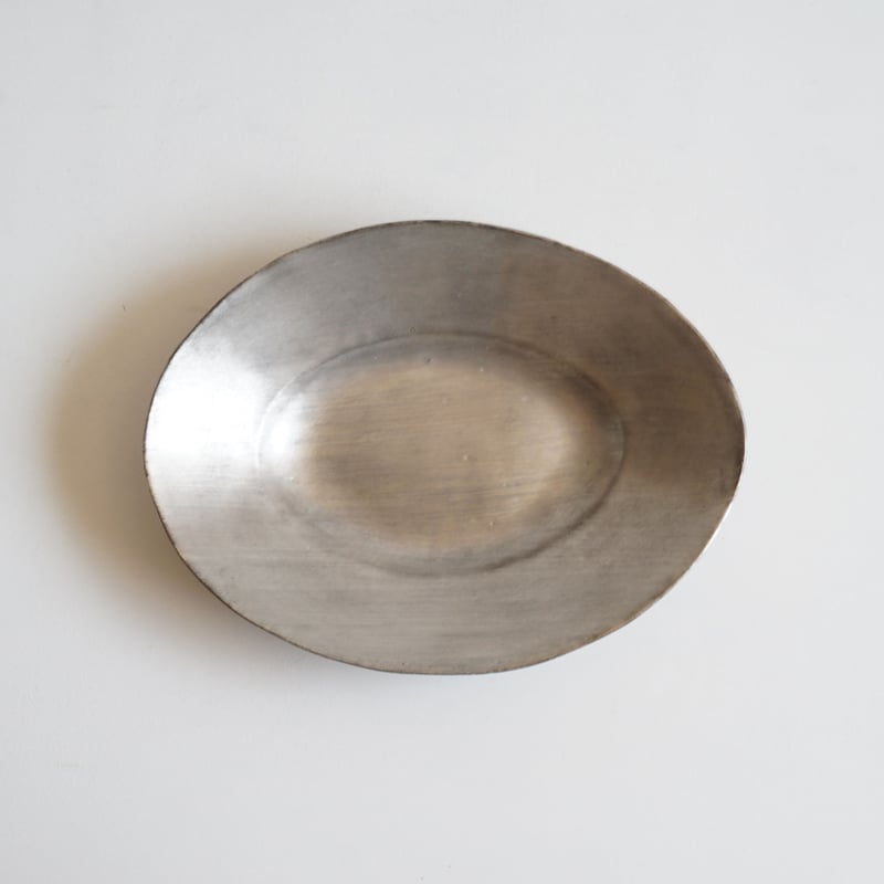 安藤雅信】銀彩ピュータープラター深皿 M | ギャルリ百草 online store