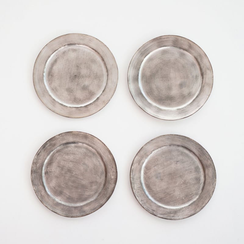 安藤雅信】銀彩ピューター平皿 SS | ギャルリ百草 online store