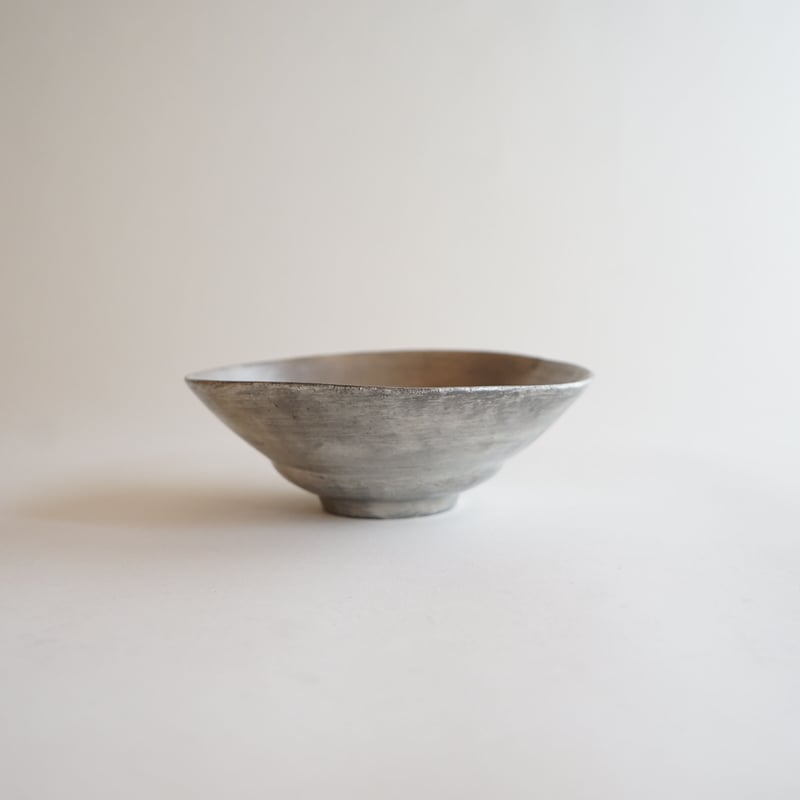 安藤雅信】銀彩ピューターイタリアボウル M（銀彩） | ギャルリ百草