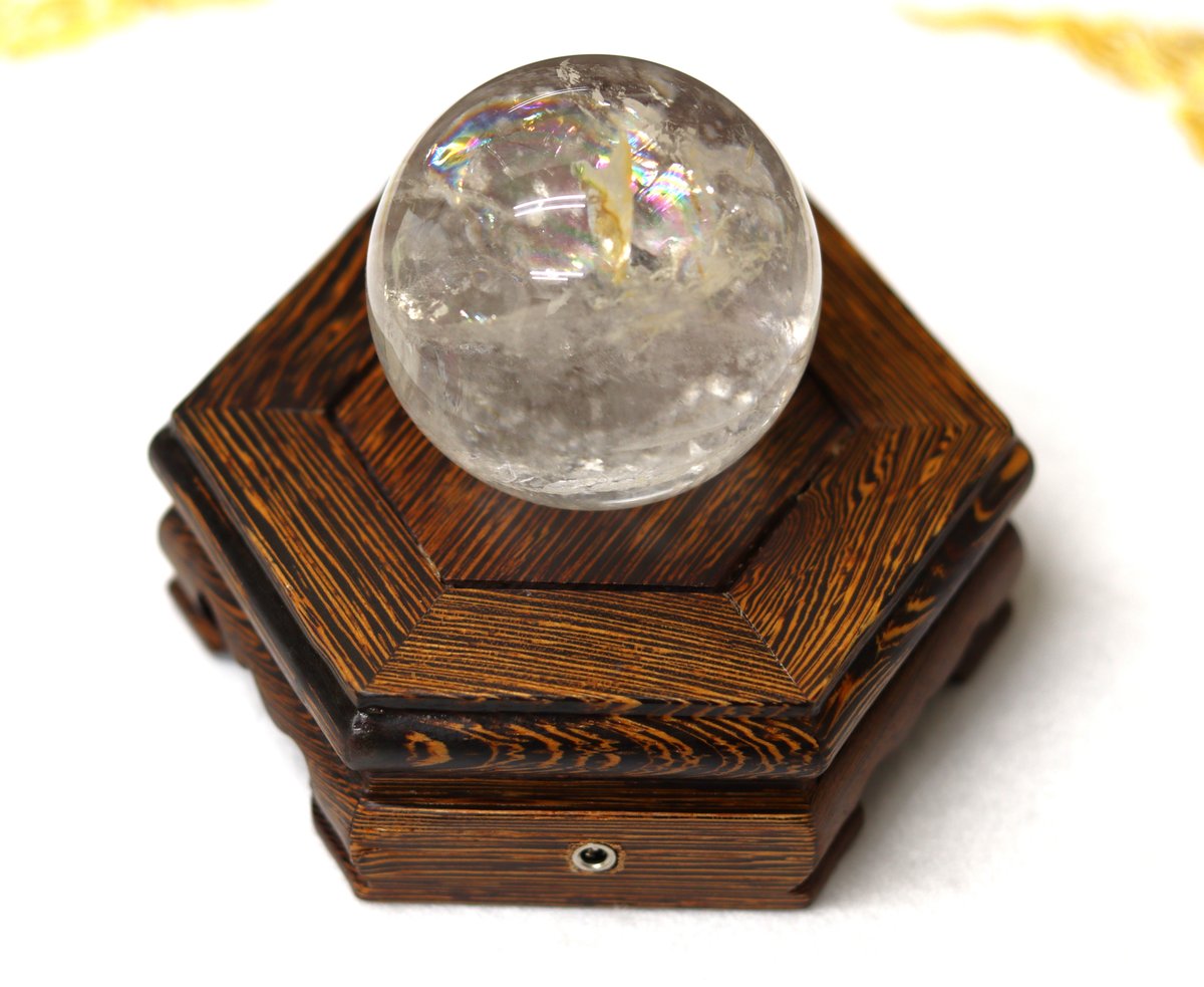 水晶 台座 ディスプレイ 木製 LEDライト dz-05 | Happy Soaping