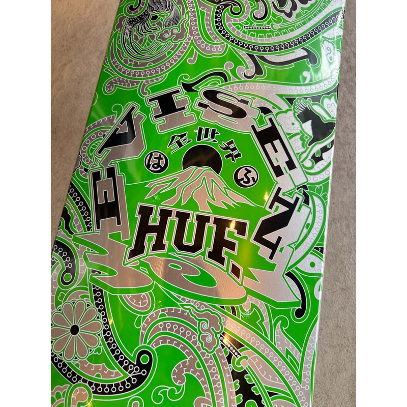 EVISEN x HUF スケートボードデッキ 8.25インチ PAISLEY コラボデッキ