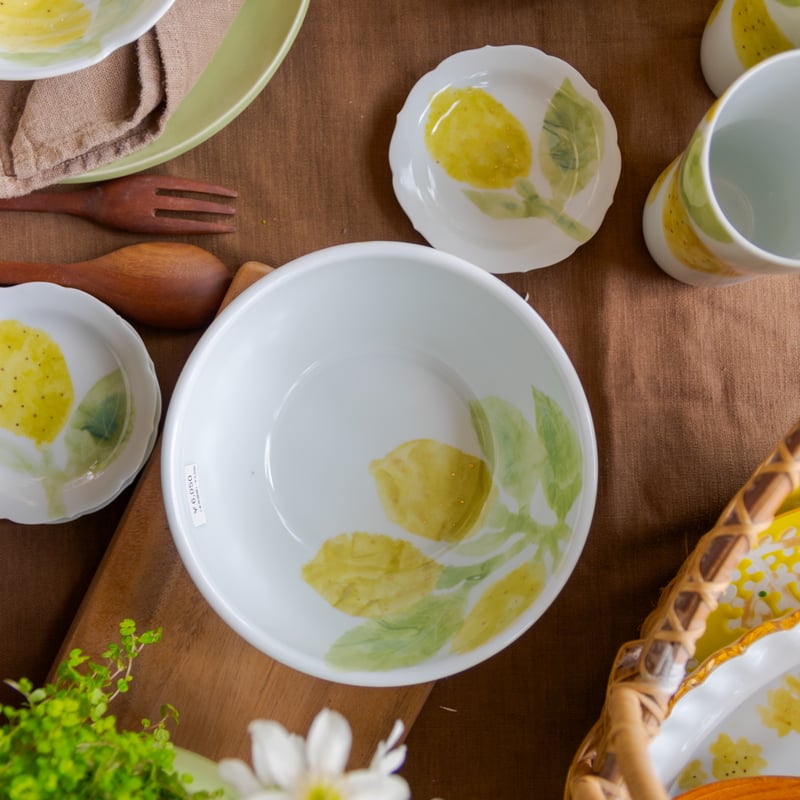 レモン/サラダボウルL | 砥部焼｜東窯 HIGASHIGAMA 公式オンラインストア