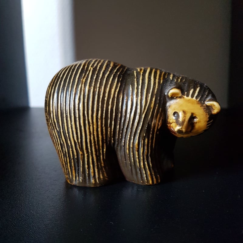 Lisa Larson / リサラーソン】ヴィンテージ版 Skansen クマ《Gustav