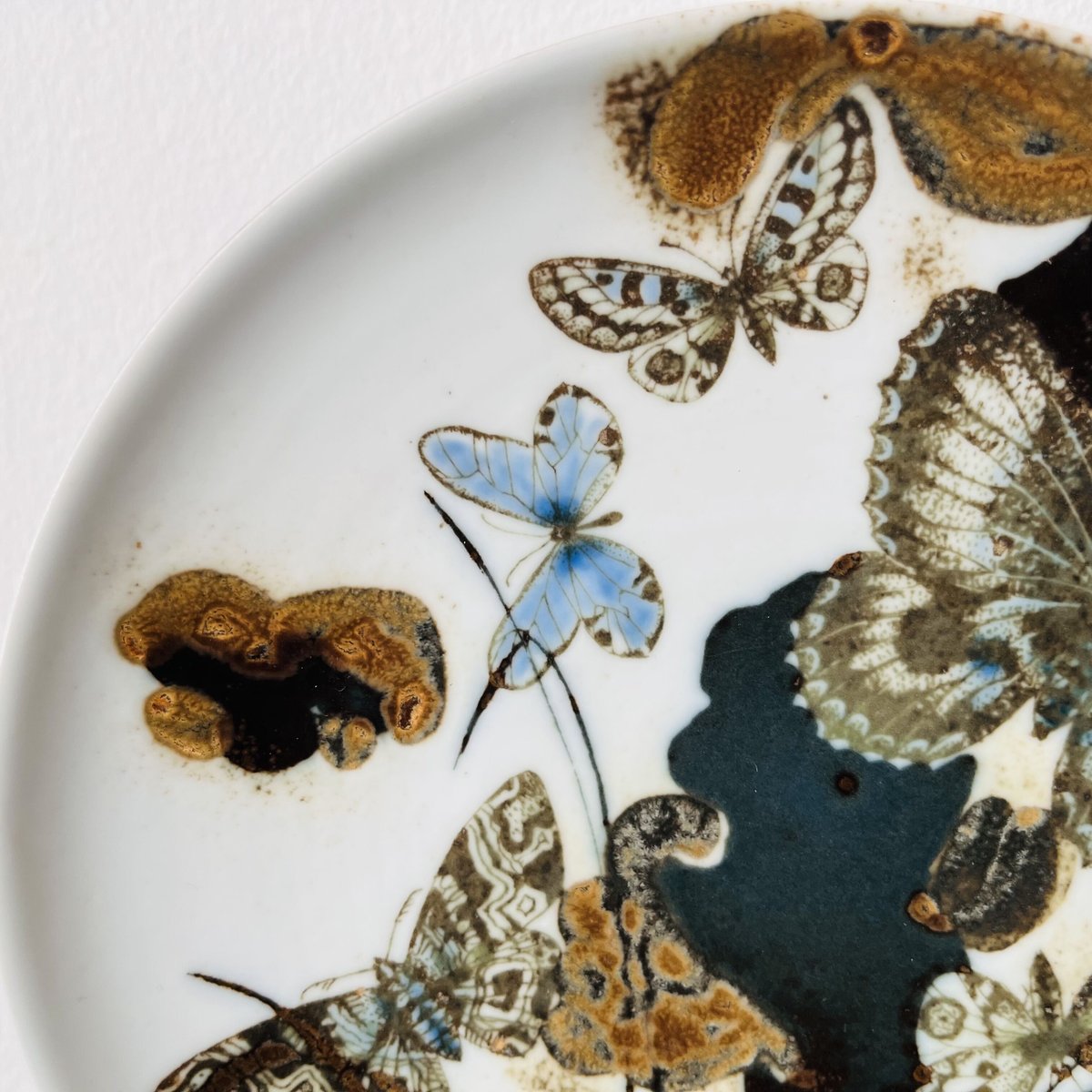 Royal Copenhagen》 Diana 蝶のプレート | sugallery