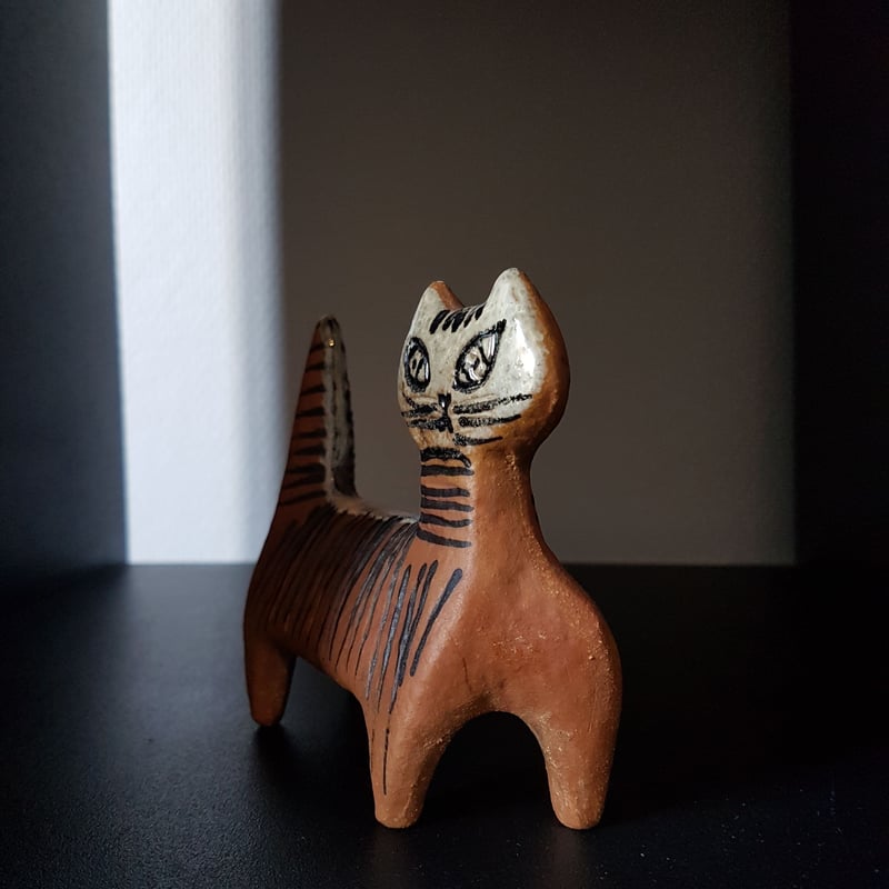 Lisa Larson / リサラーソン】ヴィンテージ版 Lilla Zoo ネコ《Gust