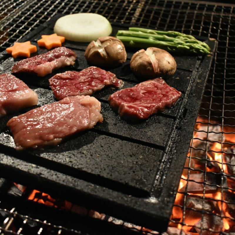 TVで紹介されました！BBQ用 飛騨溶岩プレート 美味焼-Umayaki- 囲