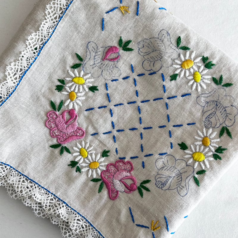 テーブルクロス/刺繍 | mememeBROCANTE