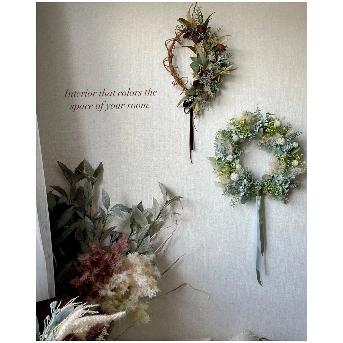 ユーカリ・パンパスグラス リース No.127 | green88