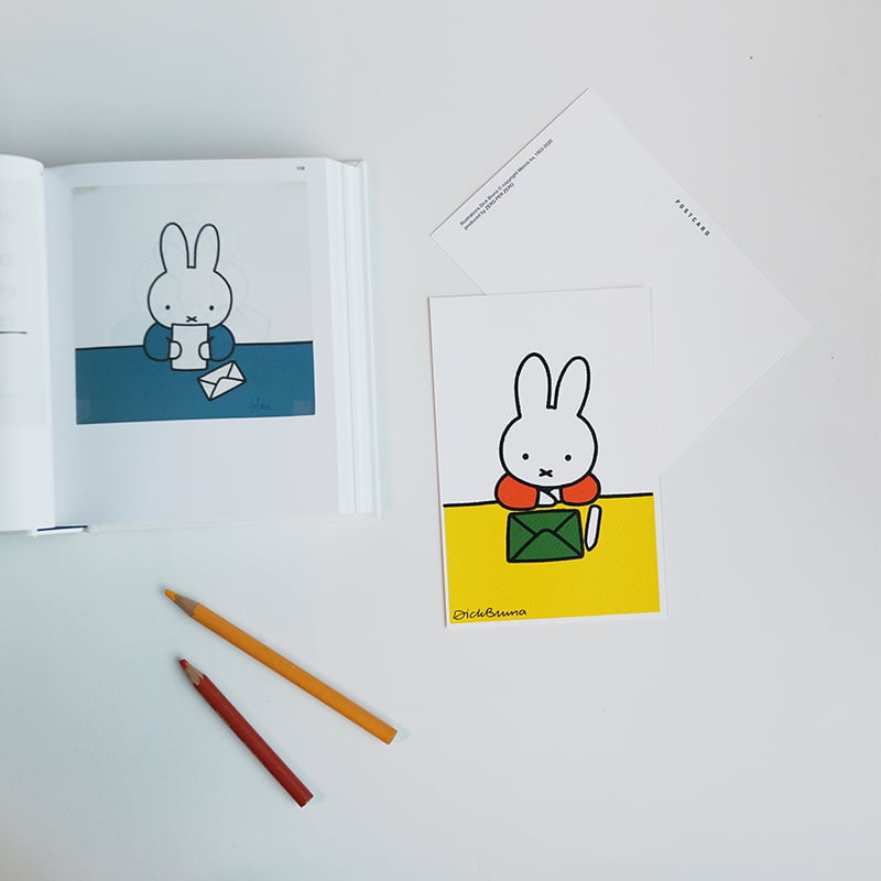 SNUFFY JUMP | Miffy Silkscreen postcard | ZERO