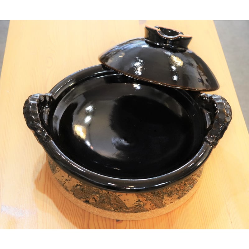 土楽窯 / 黒鍋 尺（3～4人用） | mother duck ONLINE STORE