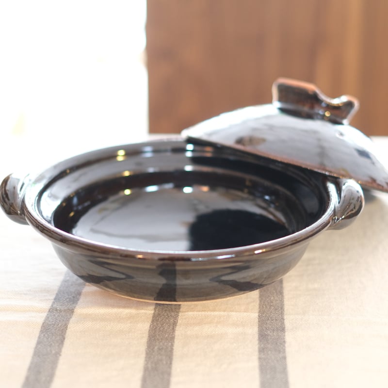 土楽窯 / 黒鍋 8寸（1～2人用） | mother duck ONLINE STORE