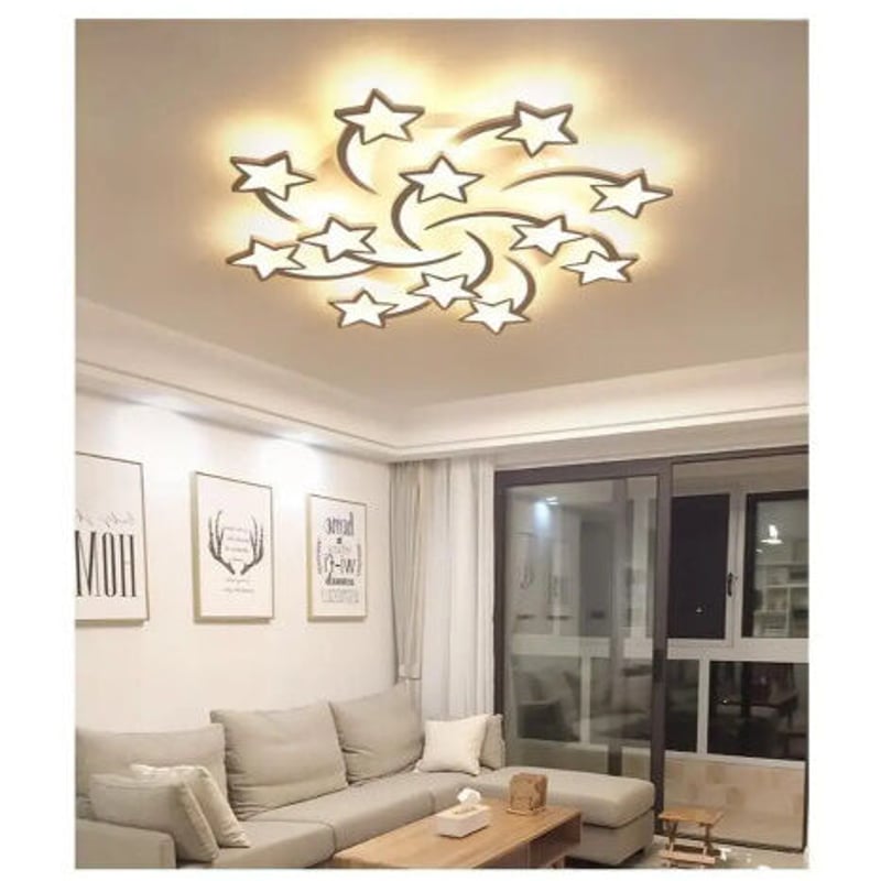 LED シャンデリア 星デザイン 8heads 天井照明 子供部屋 リビング