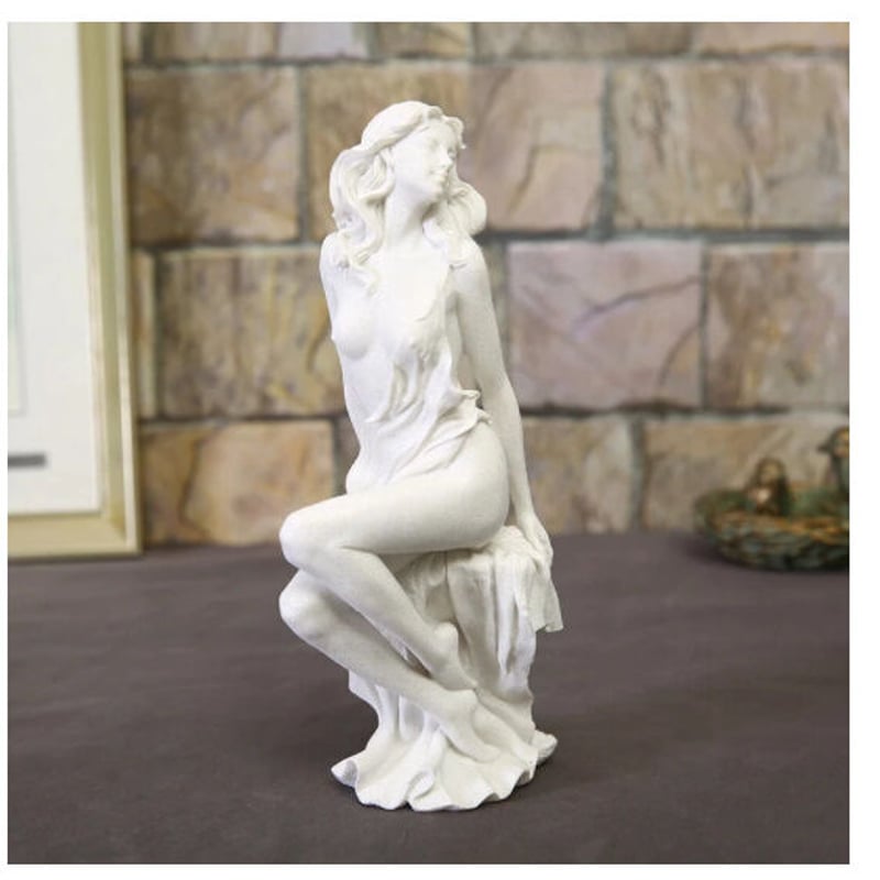 オブジェ】 置物 北欧インテリア ヌード彫刻 美人 女性 飾り