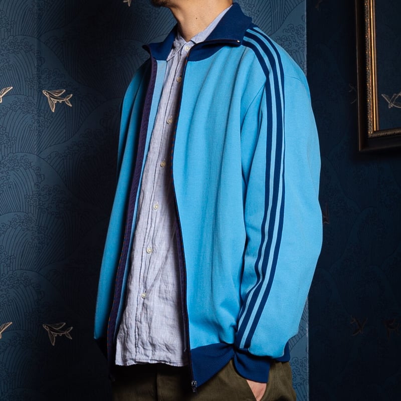 60-70s Vintage adidas Track Jacket Light Blue ×