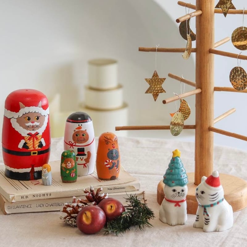 NOOKs matryoshka / ねこのクリスマス マトリョーシカ | LISTAND 公