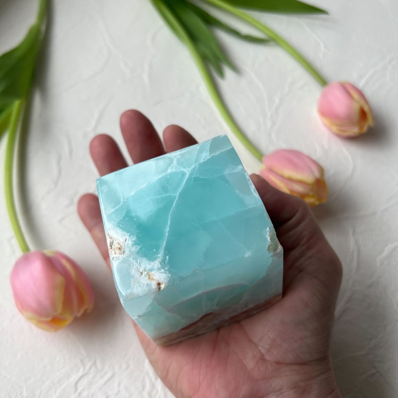 カリビアンブルーカルサイト キューブ ① | Studio Kururi