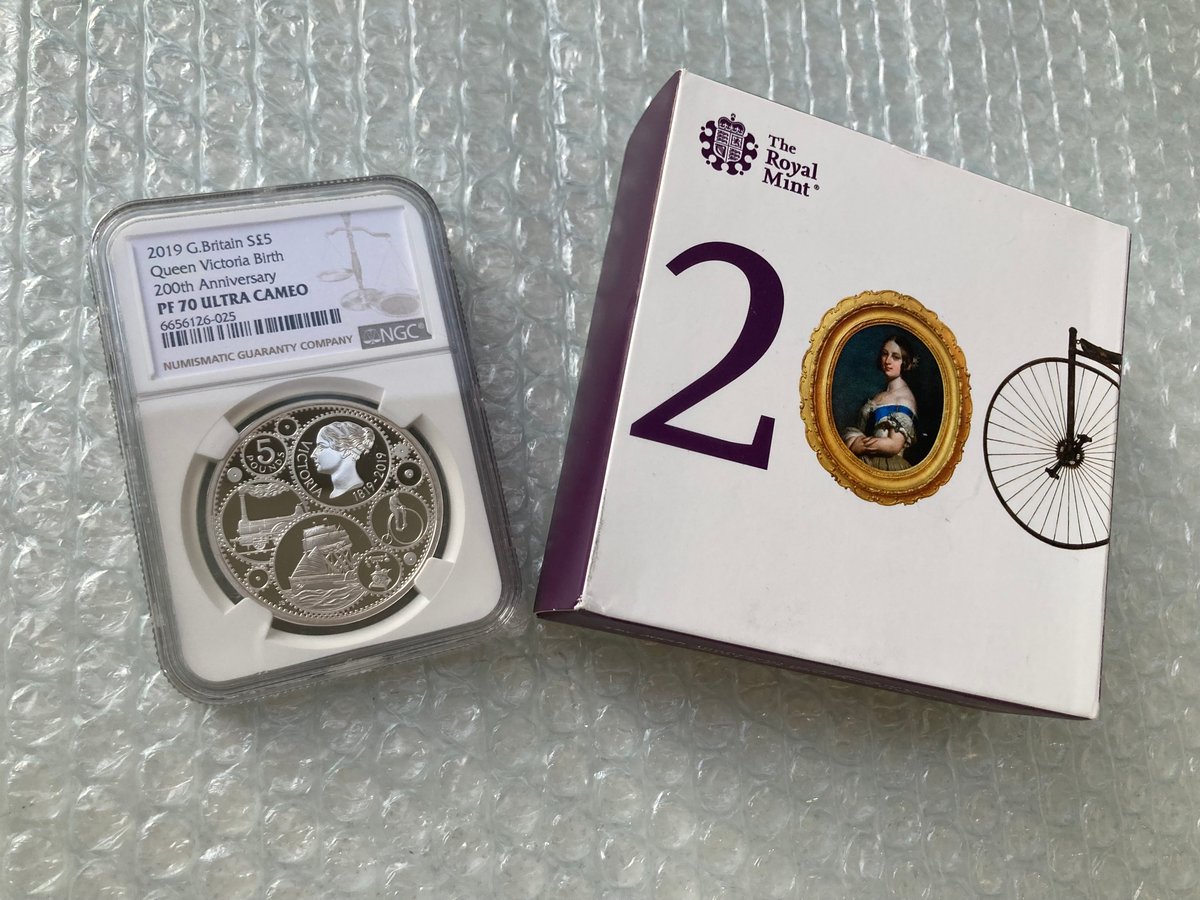 NGC鑑定PF70 ロイヤルミント 2019年 ヴィクトリア女王 生誕200周年記念