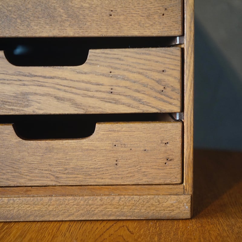 4杯小引き出し 小抽斗 木製 収納 家具 古道具 古家具 アンティーク