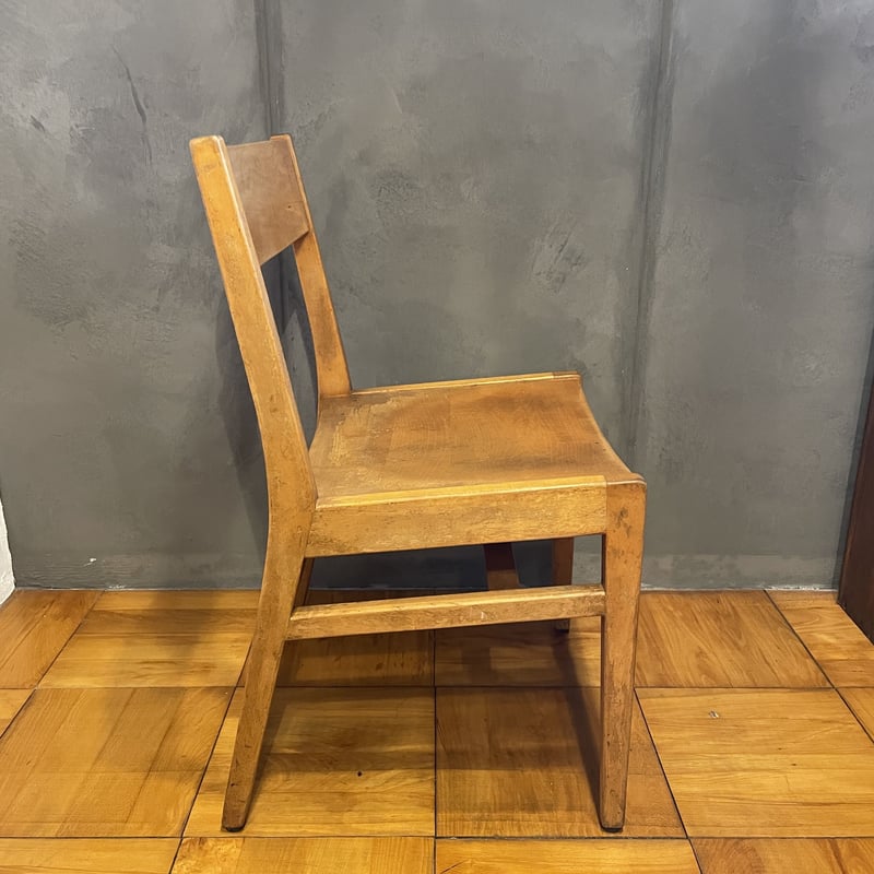 古い椅子 木製 ダイニングチェア 作業椅子 イス 古道具 アンティーク