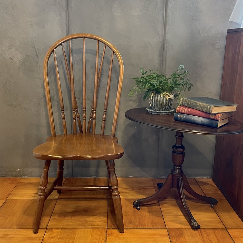 古いKASHIWAの椅子 KASHIWA ウィンザーチェア ダイニングチェア 木製