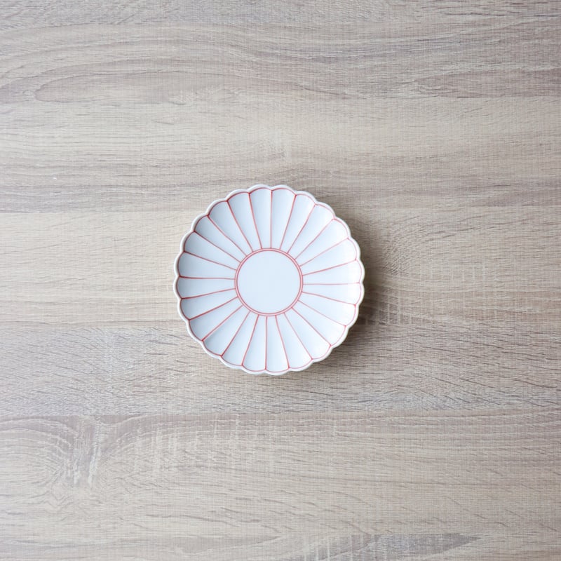 菊割5寸皿 青線 / 赤線 | 和食器通販 有田焼 山忠｜おしゃれでモダンな