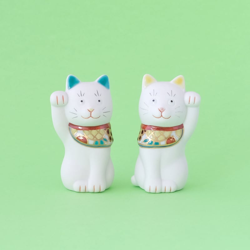 上出長右衛門窯／KUTANI CHOEMON「二寸ちょうえもん招猫 果物