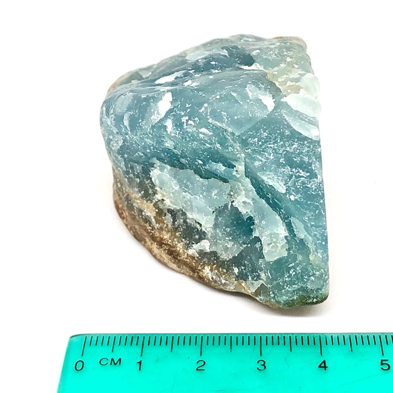 深海の碧色！】アルゼンチン産レムリアンアクアティンカルサイト・表面