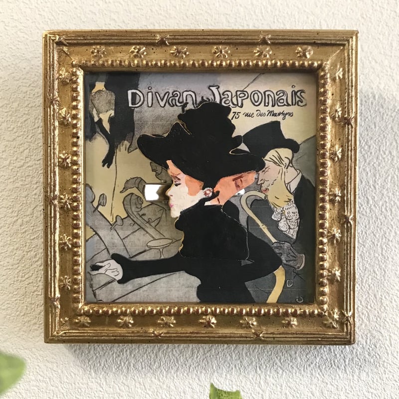 B.ミニアチュール額縁付「ロートレック