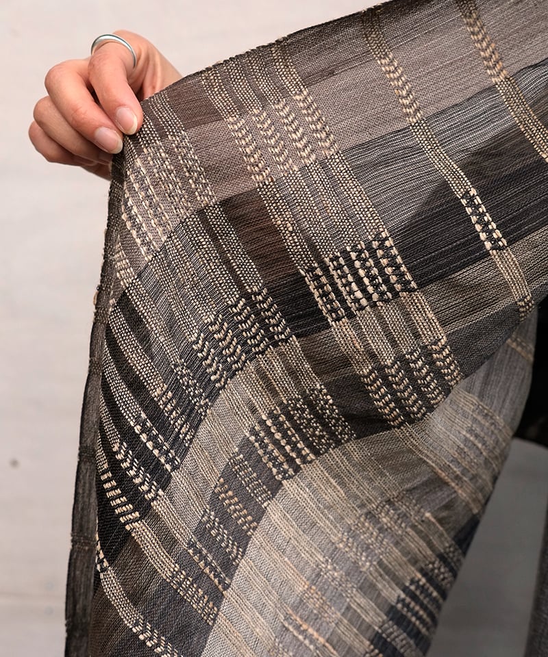 ストール シャディ 黒 2710B | MAKI TEXTILE STUDIO online