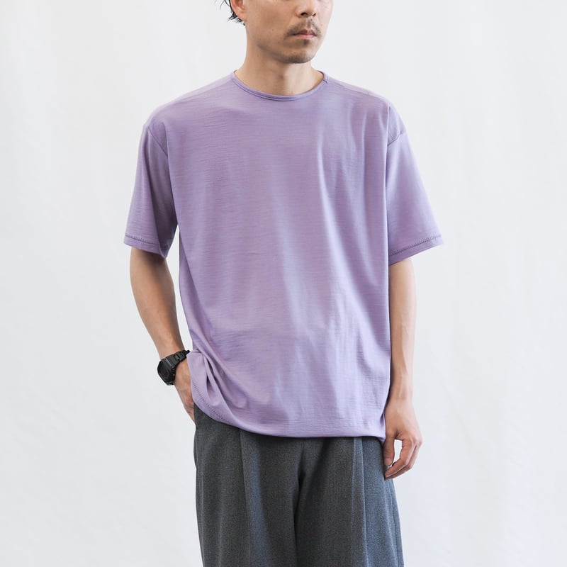 ひつじTシャツ ショート/s 002CS ［ メリノウール ］ | 新見本工場