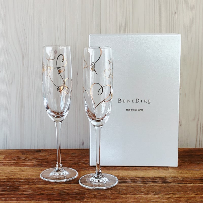 ペアシャンパンセット（ハート柄） | IZUMIYA