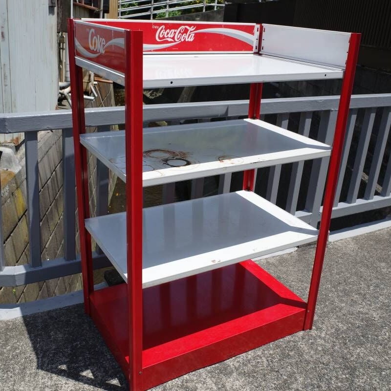 ビンテージ Coca Cola コカコーラ メタルラック 棚 看板 COKE 世田谷