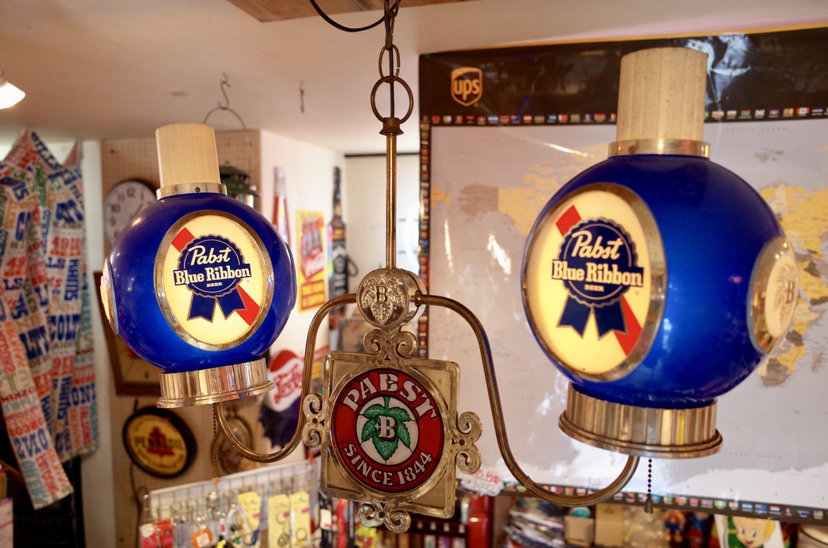 ビンテージ PABST BLUE RIBBON パブスト ブルーリボン ライト LAMP 照